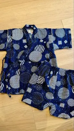 ★美品★ネイビー 甚平 95cm 男の子