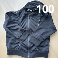 薄手パーカー黒100