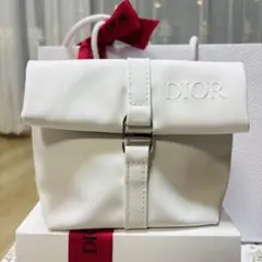 DIOR ホワイト フラップポーチ　ノベルティ