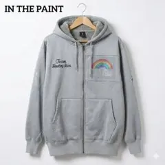 インザペイント シープボア フルジップ フーディー 刺繍 ラインストーン