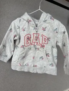 GAP 花柄　チャック付きパーカー　12~18month