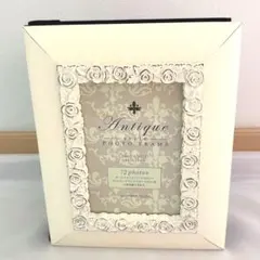 アンティークスタイルフォトフレーム フォトアルバム ローズ 72枚収納