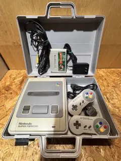 スーパーファミコン 本体 S21410479 マリオケース ソフト 付き