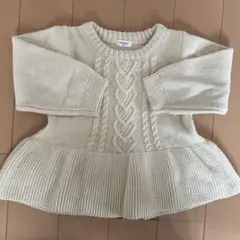 Sophitica アイボリー ケーブル編みセーター