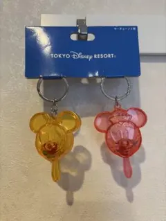 ☆ディズニー　ミッキー　ミニー　アイスキャンディー　キーチェーン☆パークフード
