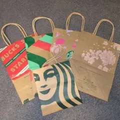 スターバックス ショップ袋 5枚セット