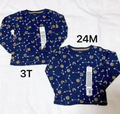 【新品】ロンT 2枚セット　3T 24M スター＆ムーン　アメリカ購入