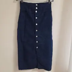 ストレッチデニム ロングスカート M