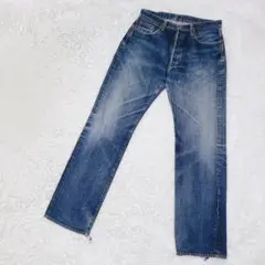 DENIM 旧ドゥニーム デニムパンツ革パッチ ループずれ 赤タブ 34のサムネイル