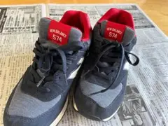 New Balance ニューバランス 574 グレー×ネイビー×レッド