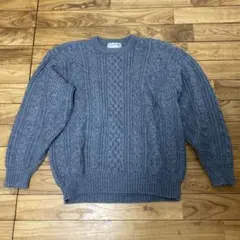 Crocodile クロコダイル 肉厚 古着 ケーブルニット