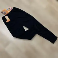 表面綿100%裏ボアくつろぎパンツ　ブラック　スマホポケット付き　M