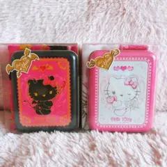 希少レア　ハローキティ　小悪魔　天使　缶ケース　タオル　2008年製 サンリオ