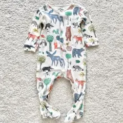 next baby ロンパース カバーオール 9-12month動物柄 手書き風