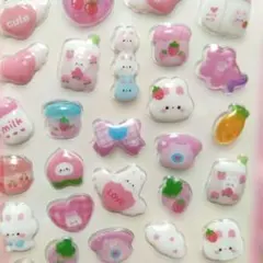 うさぎ rabbit ウサギ ボンボンドロップス シール