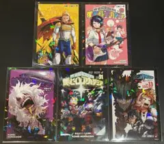 ヒロアカ　缶入りホロカード　5枚セット