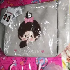 新品未開封✡　モンチッチ　さがら　刺繍　トートバッグ　女の子　カバン　バッグ