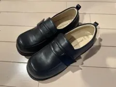 黒いフォーマルシューズ ローファー　23cm 男の子　卒業式　軽い靴