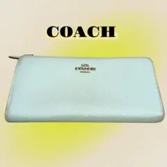 コーチ COACH 長財布 財布 レディース ブルー系 水色系