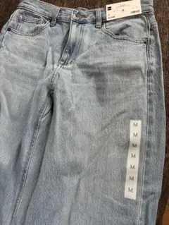 【新品未使用】GU ローライズバギージーンズ M