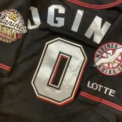 千葉ロッテマリーンズ　荻野忠寛　ビジターユニフォーム　Mサイズ　未使用