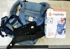 箱、取説付エルゴベビー ADAPTクールエア/オックスフォードブルー オマケ付き