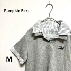 パンプキンポート 美品 トップス シャツ レイヤードデザイン シンプル 通勤 M