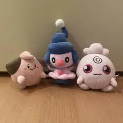 ポケモン カラーセレクションぬいぐるみ ピンク　ピィ　ププリン　マネネ★3種