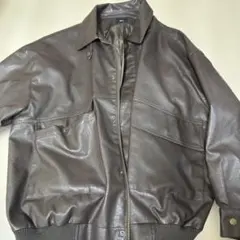 MN.L ブラウン レザージャケット