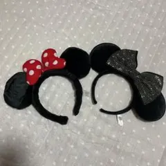 ミニーマウス カチューシャ 2個セット