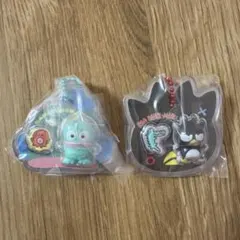 サンリオキャラクターズ　パッケージチャーム　ハンギョドン　バッドばつ丸　2種