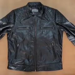 【美品】ボリーニ　メンズ　レザージャケット　シングルライダース　サイズ54