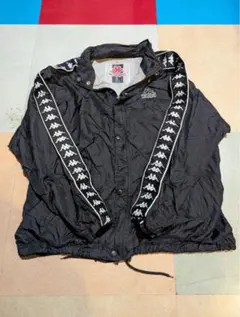 Kappa ブラック ナイロンジャケット L
