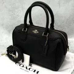 COACH コーチ ショルダーバッグ 2way ミニベネット クロスボディ 黒