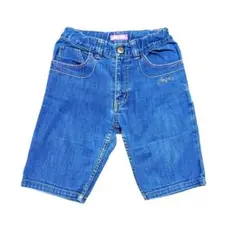 エンジェルブルー 刺繍入り デニムパンツ 140cm