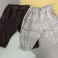 apres les coursチェック柄ボトムス2点セット80cm