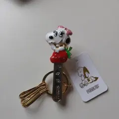 スヌーピー　バックキークリップ（いちご）