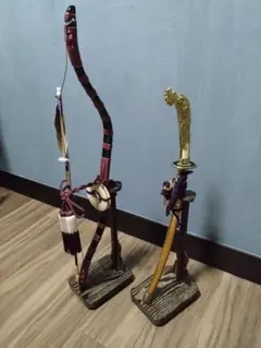 極美品】五月人形 弓太刀 セット 豪華鳳凰装飾 弓60cm 刀50cm 縁起物