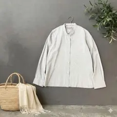 美品✨️マーガレットハウエル ソフトリネン 麻 長袖ロングシャツ