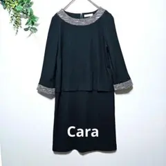 【Cara】関西ファッション連合　 黒 ワンピース M
