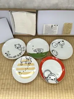 【新品未使用】Shinzi Kato　ケーキ皿　5枚セット　シンジカトウのサムネイル