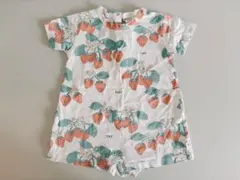 お値下げしました】tinycottons イチゴ柄ロンパース 12m - メルカリ