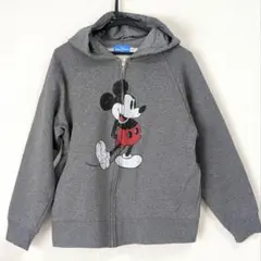 ディズニーリゾート ミッキーマウス アウター パーカー 耳付きフード M寸