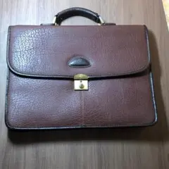 サムソナイト ビジネスバッグ 牛革 型押し 鍵あり A4ファイル対応