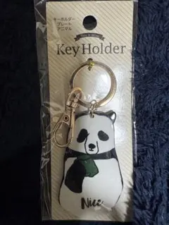 キーホルダー プレートアニマル パンダ