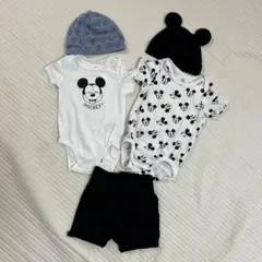 H&M ミッキーマウスロンパースセット