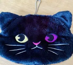 メリーズ　Marys ネコ　猫　CAT 黒猫　ポーチ　ふわふわ　オッドアイのサムネイル