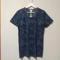 DIESEL UNDERWEAR カモフラVネックTシャツ