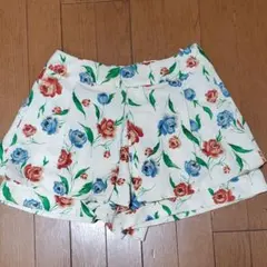 花柄 ショートパンツ キュロット