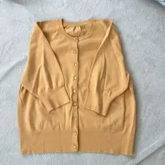 組曲クミキョク　五分袖カーディガン　 オレンジ【5】